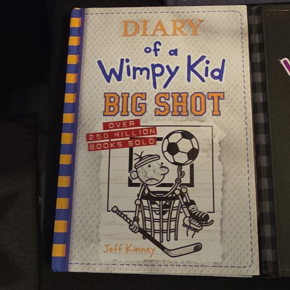 5 books Diary of a Wimpy Kid by Jeff Kinney Hardcover Humorous Stories.